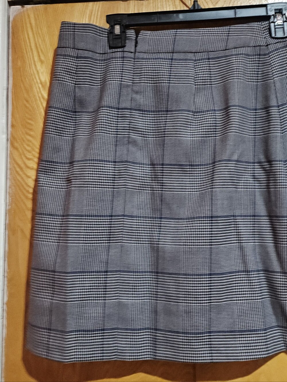 Club Monaco Plaid Wrap Mini Skirt with Belt - Gray - Picture 4 of 6